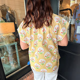 Scarlet Floral Top