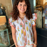 Samantha Layered Ruffle Top