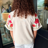 Pamela Embroidery Detail Top