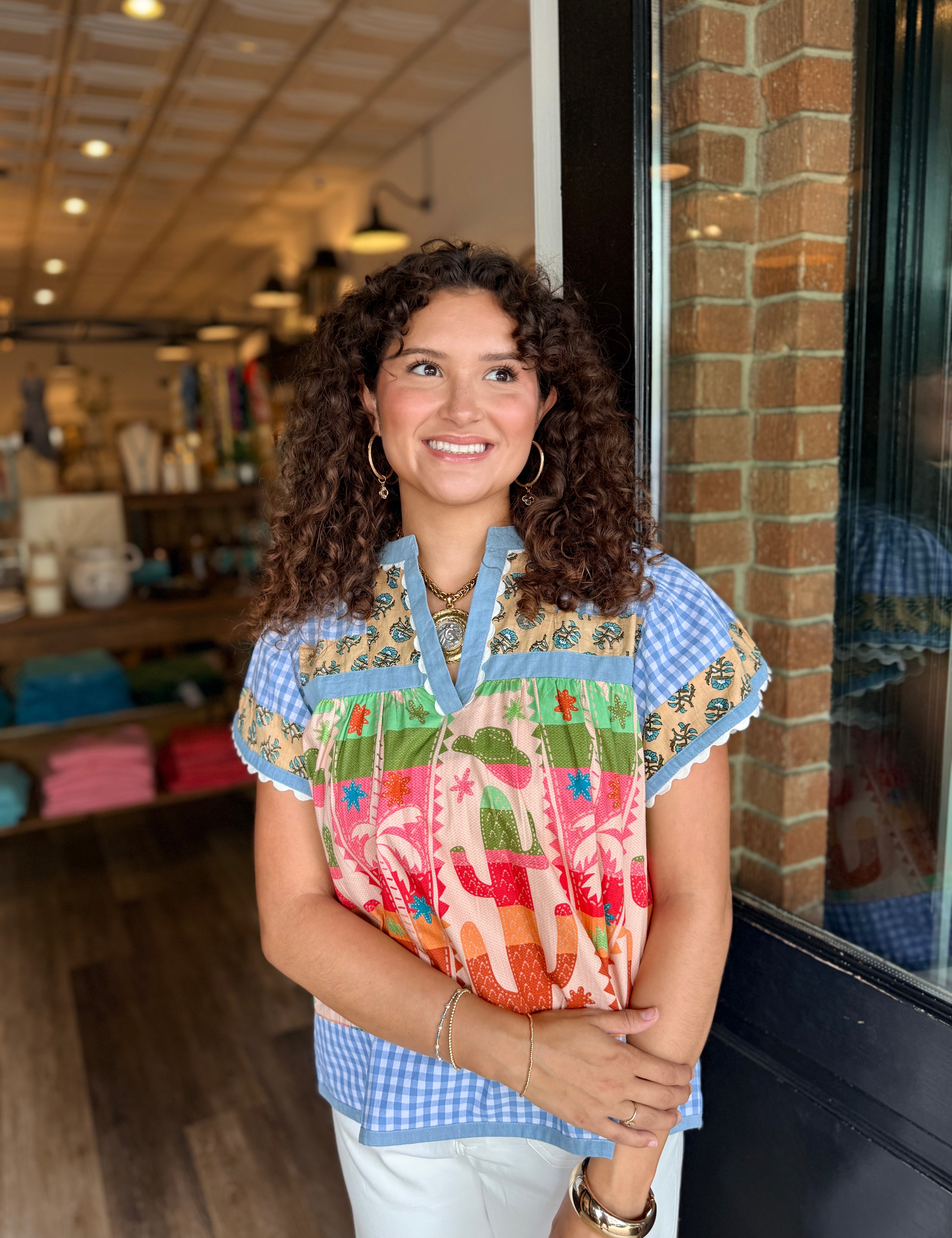 Angel Multi Pattern Top