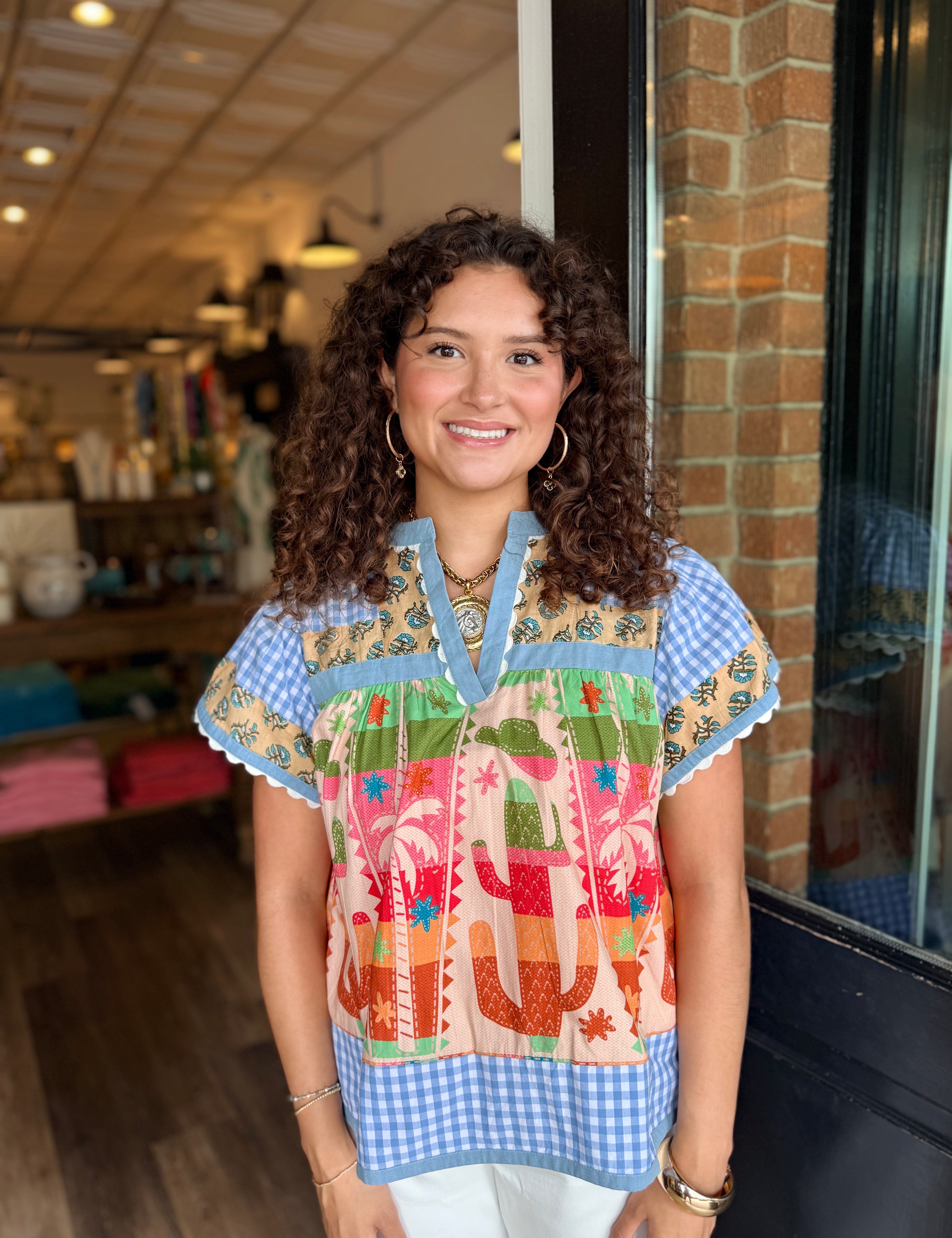 Angel Multi Pattern Top