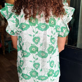 Kylie Eyelet Ruffle Top