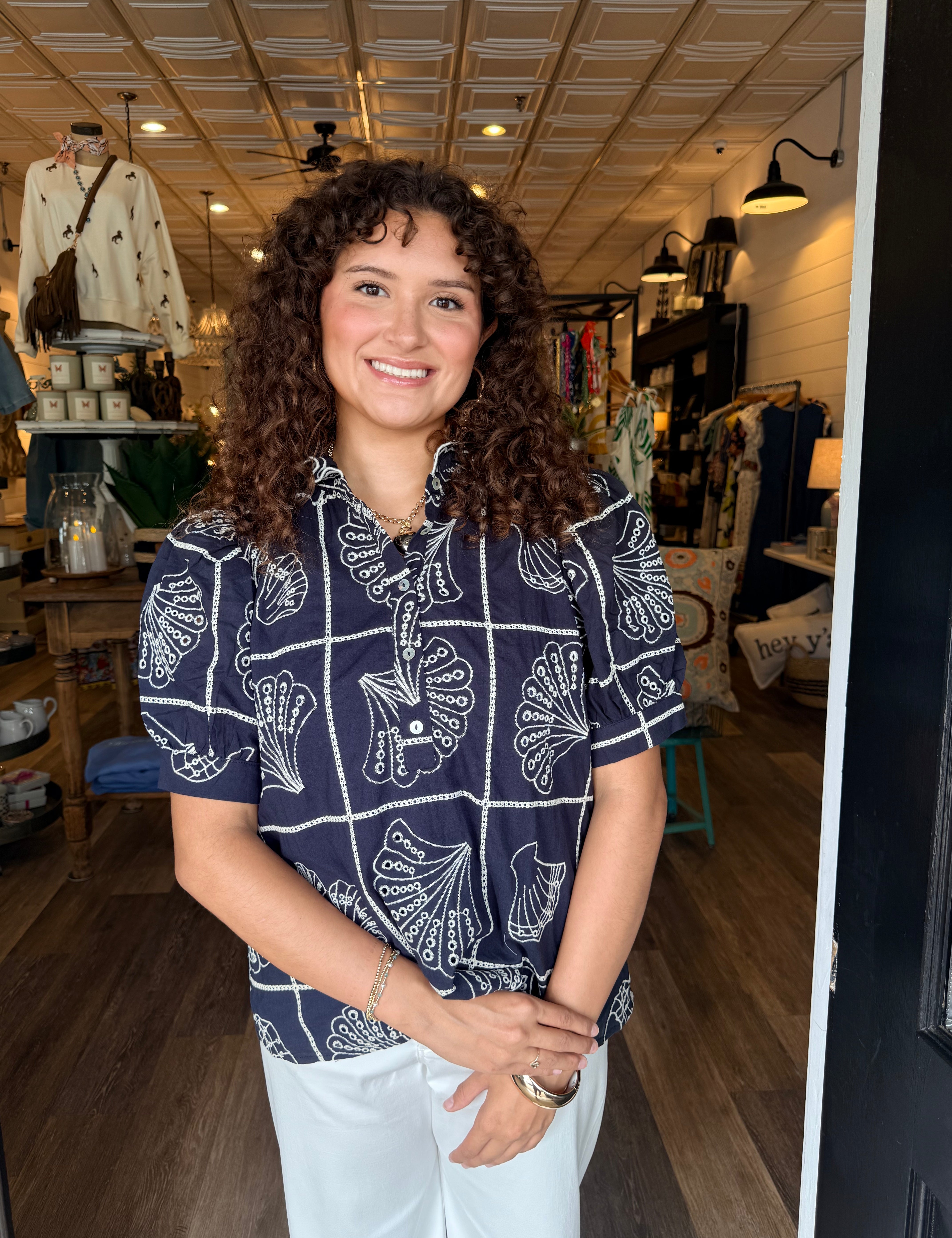 Millie Embroidered Top