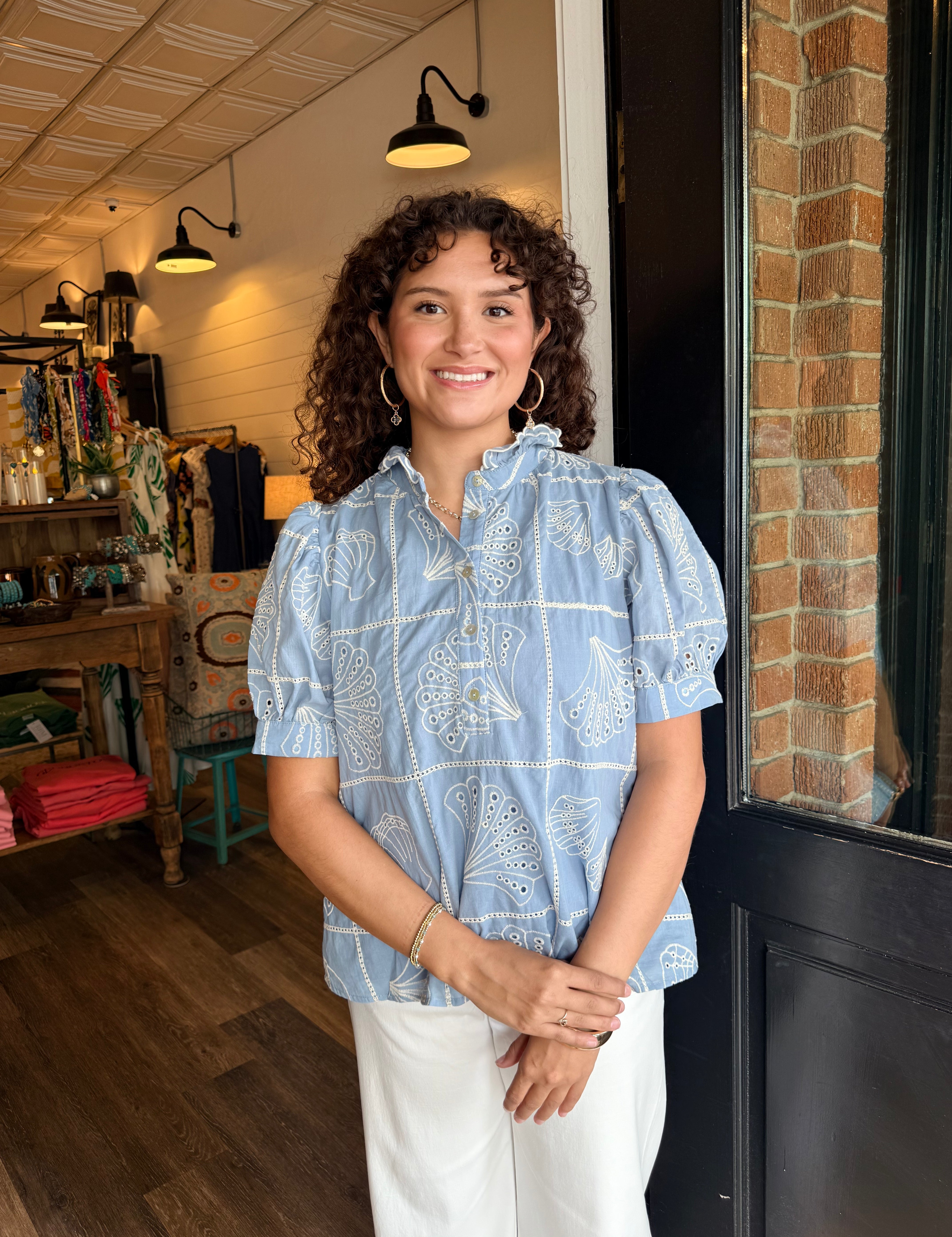 Millie Embroidered Top