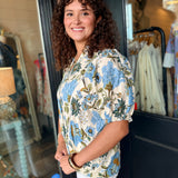 Ashley Floral Short Sleeve Top
