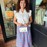 Carol Leaf Print Maxi Skirt