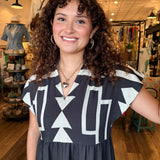 Tanya Tiered Print Midi Dress