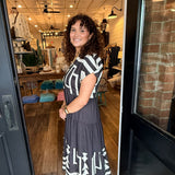 Tanya Tiered Print Midi Dress