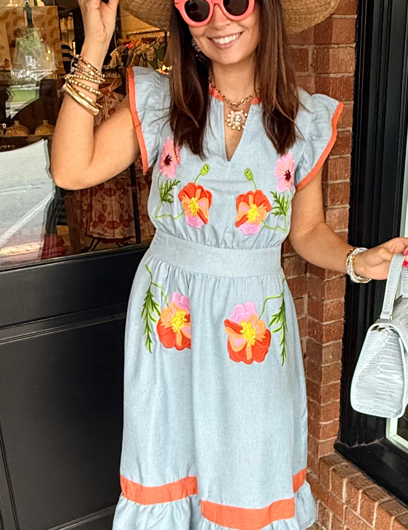 Angie Ruffle Detailed Midi Dress