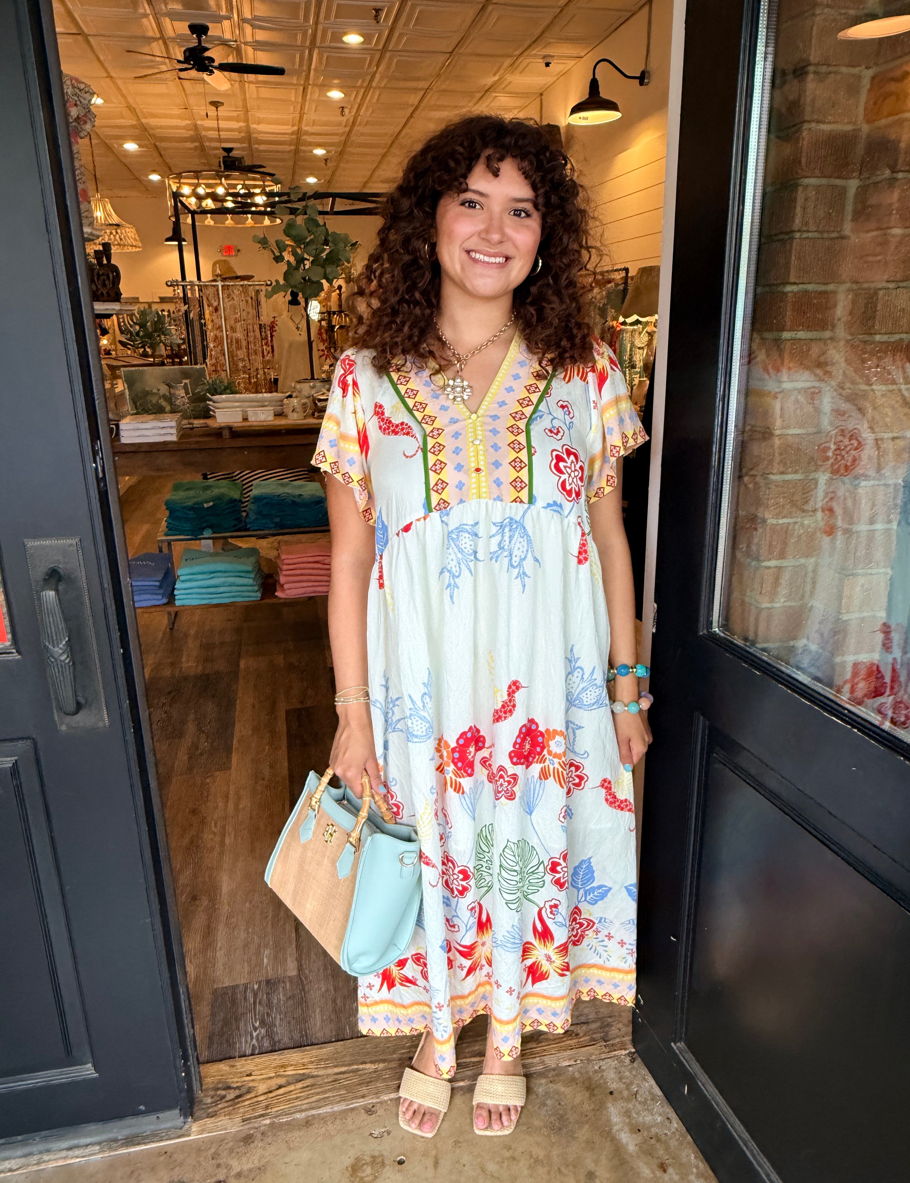 Belinda Boho Midi Dress