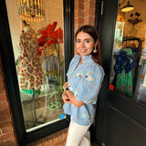 Christina Embroidered Top