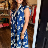 Lexi Navy Floral Maxi