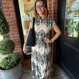 Steph Abstract Print Maxi