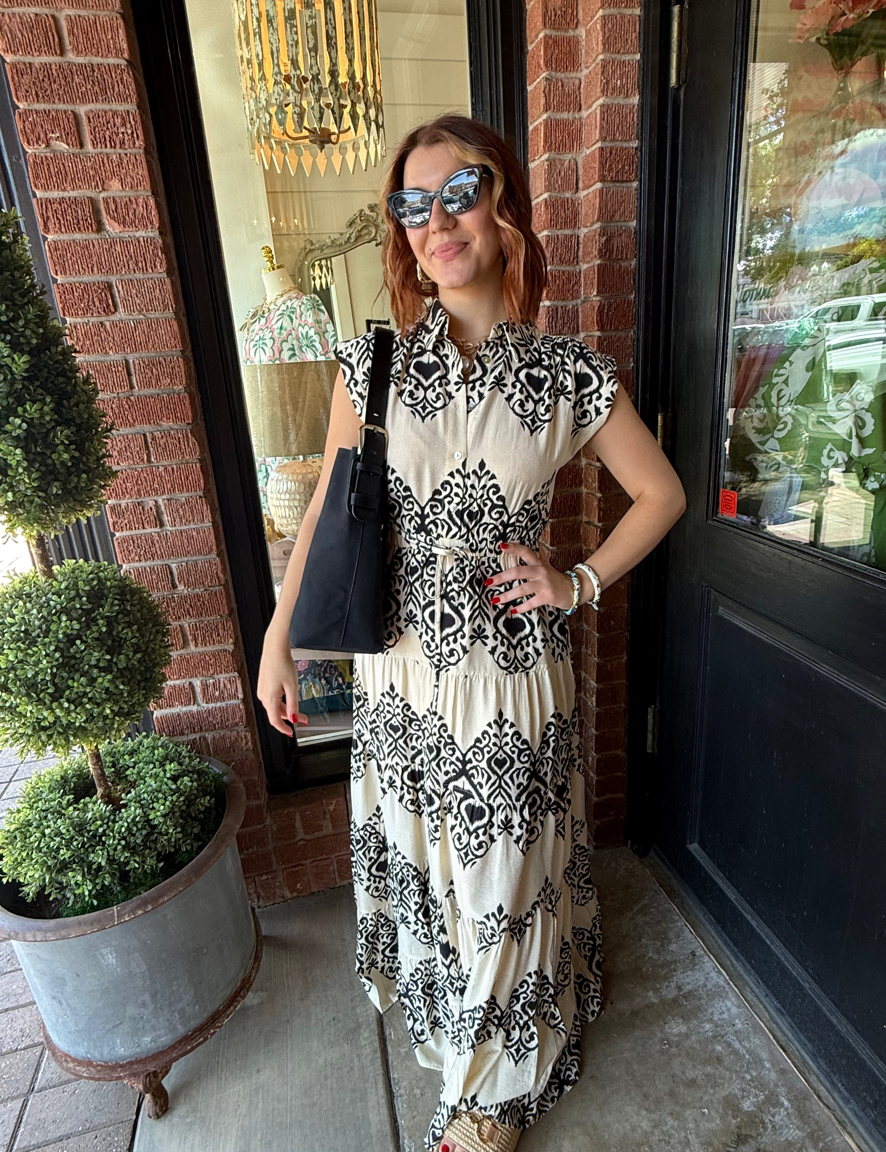 Steph Abstract Print Maxi