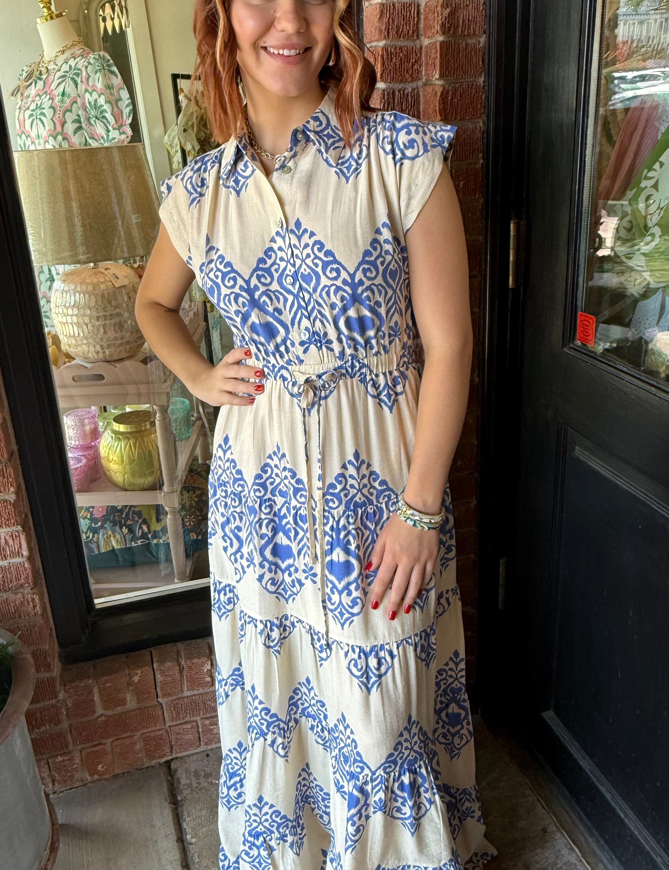 Steph Abstract Print Maxi
