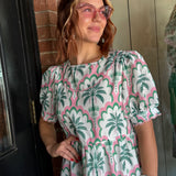 Pami Palm Mini Dress