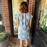 Brooke Floral Embroidered Shift Dress