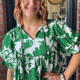 Amber Abstract Top