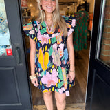 Daisy Floral Ruffle Dress