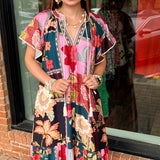 Regan Patchwork Maxi Dress