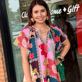 Regan Patchwork Maxi Dress