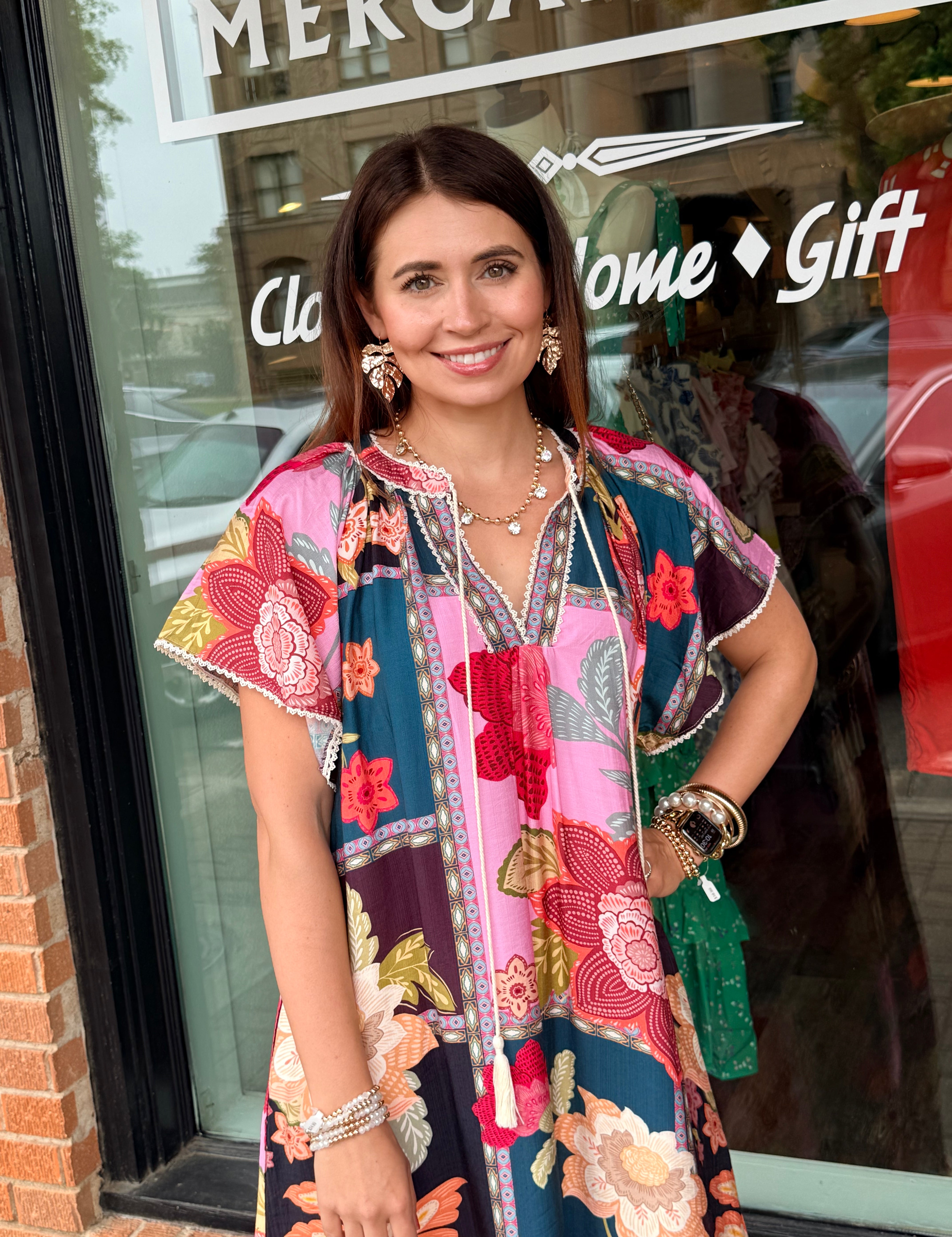 Regan Patchwork Maxi Dress