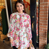 Jenna Long Sleeve Floral Dress