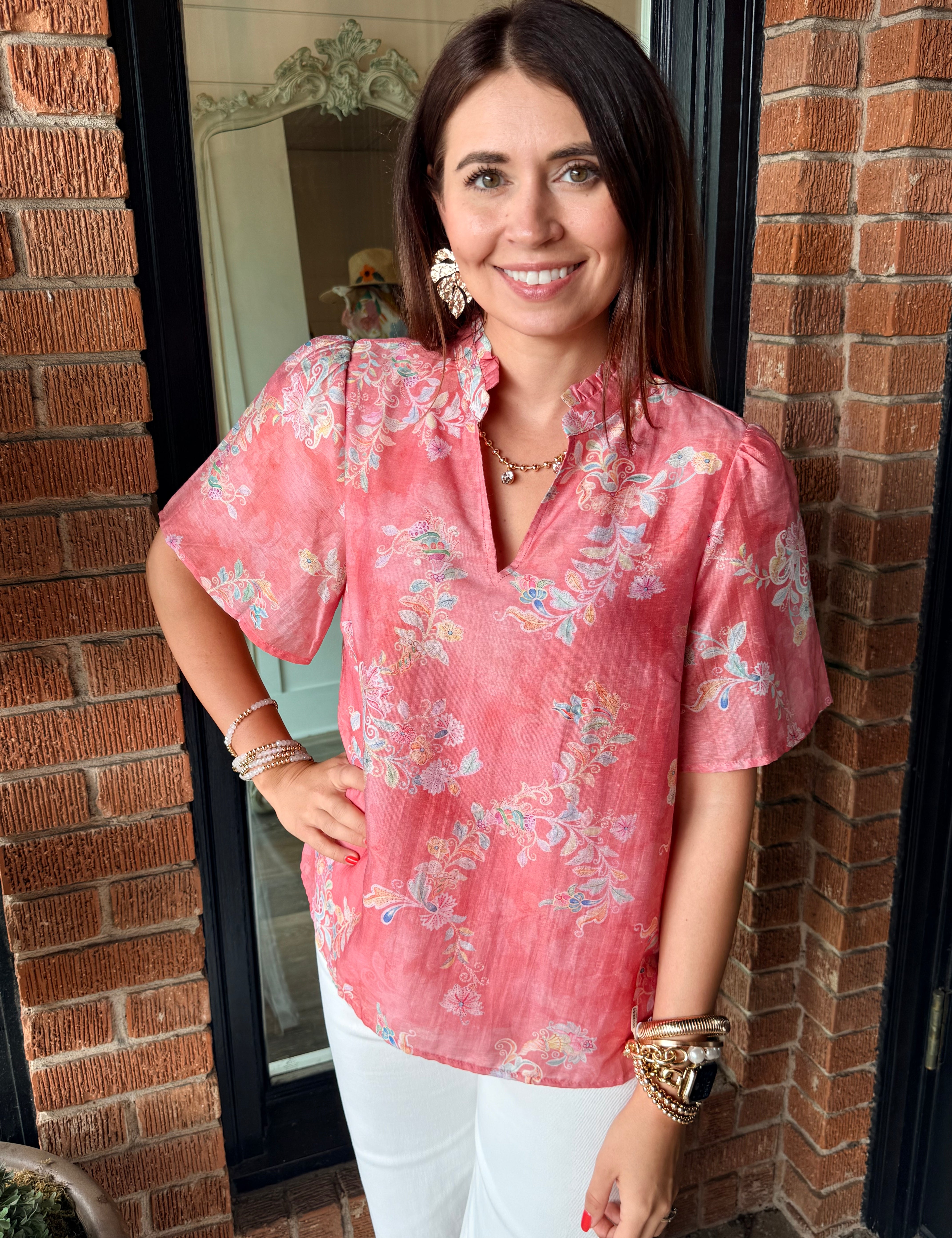 Penny Ruffled Top
