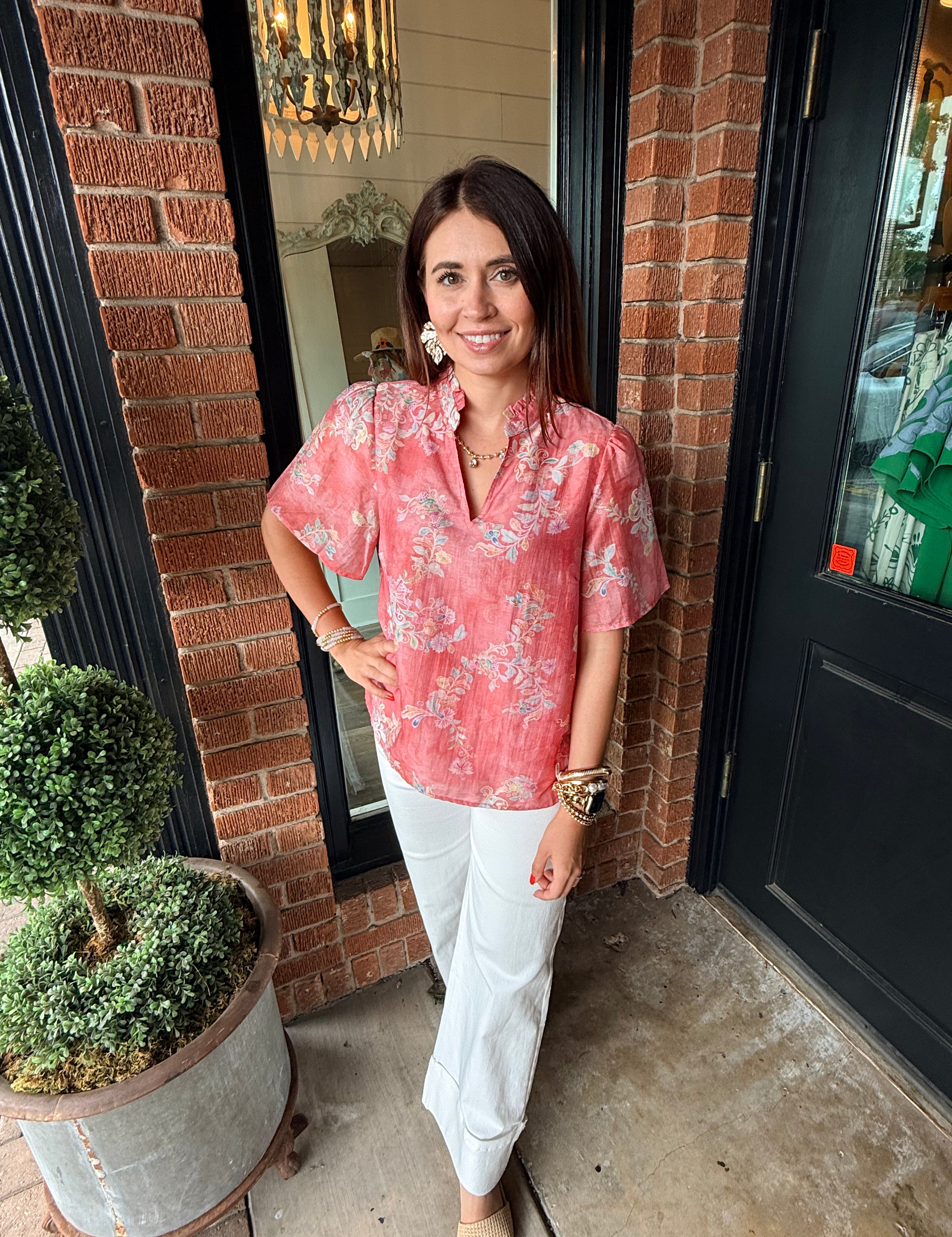 Penny Ruffled Top