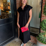 Fiona Solid Midi Dress