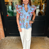 Carmen Floral Block Top