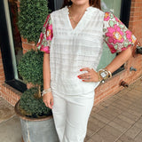 Harriet Bubble Sleeve Top