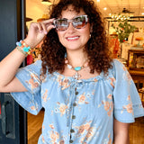 Makayla Denim Romper