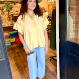 Grace Gingham Lace Top