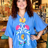 Natalie Embroidered Boho Top