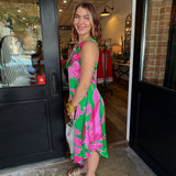 Millie Blossom One Shoulder Asymmetrical Dress