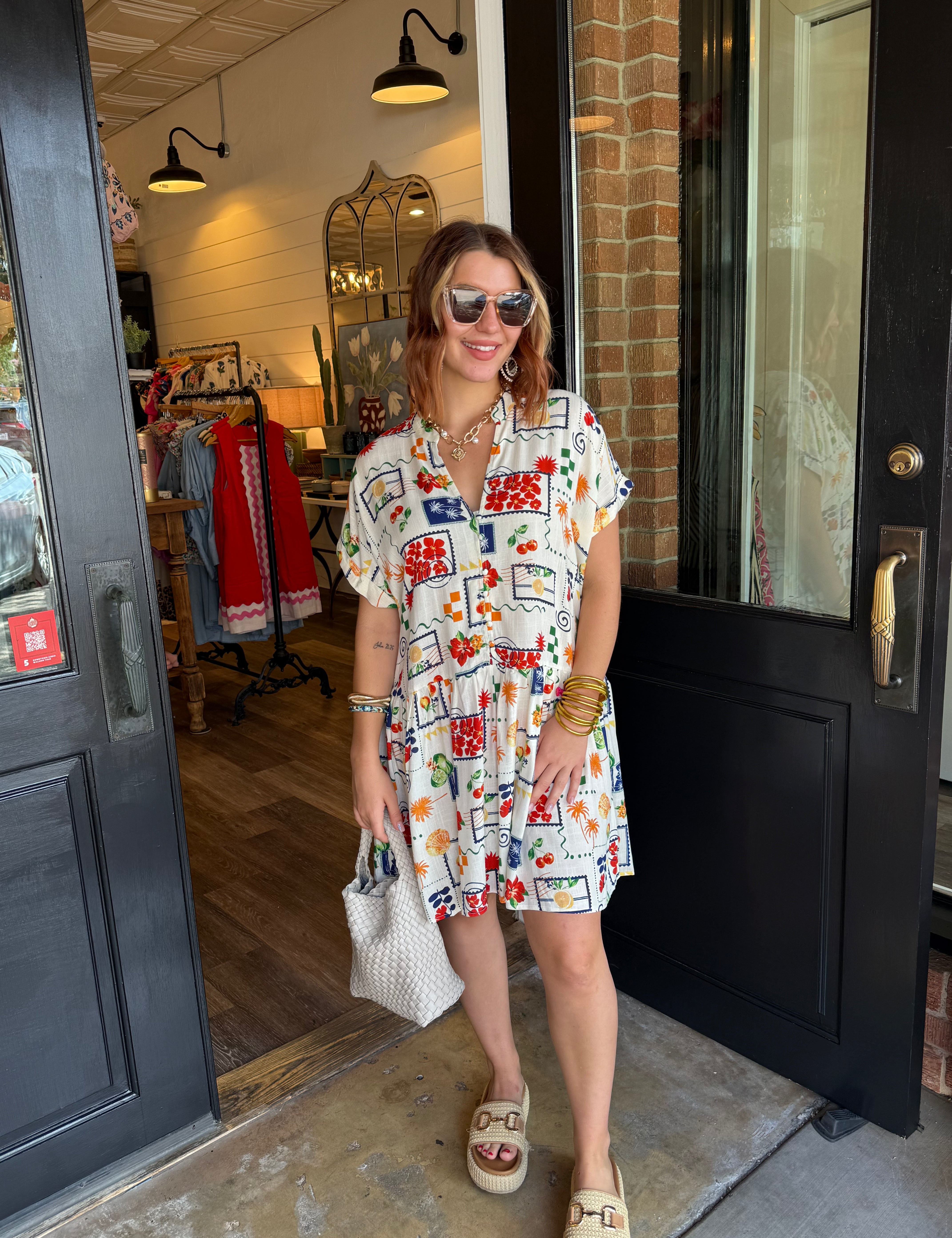 Tropical Babydoll Dress