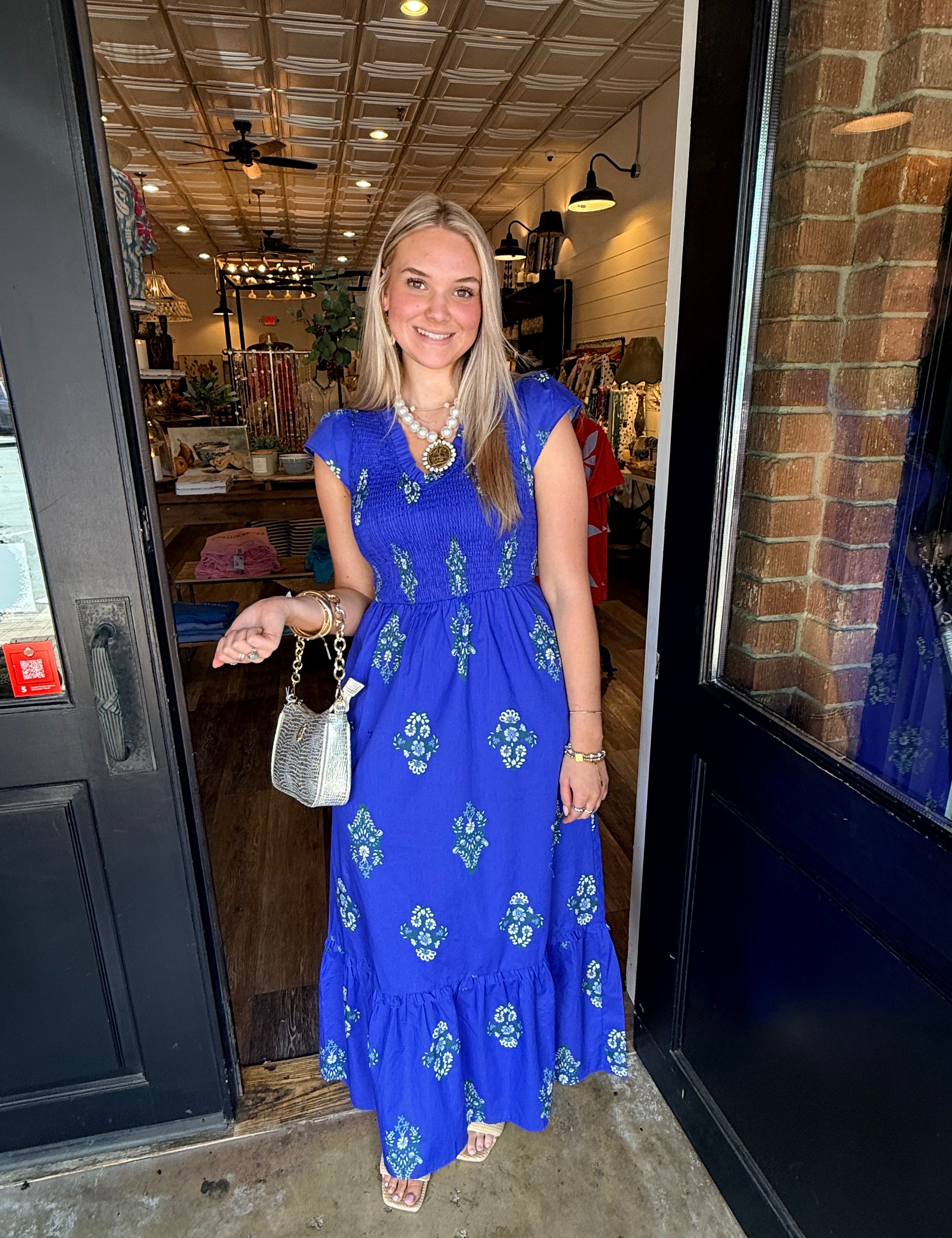 Merril Smocked Midi Dress
