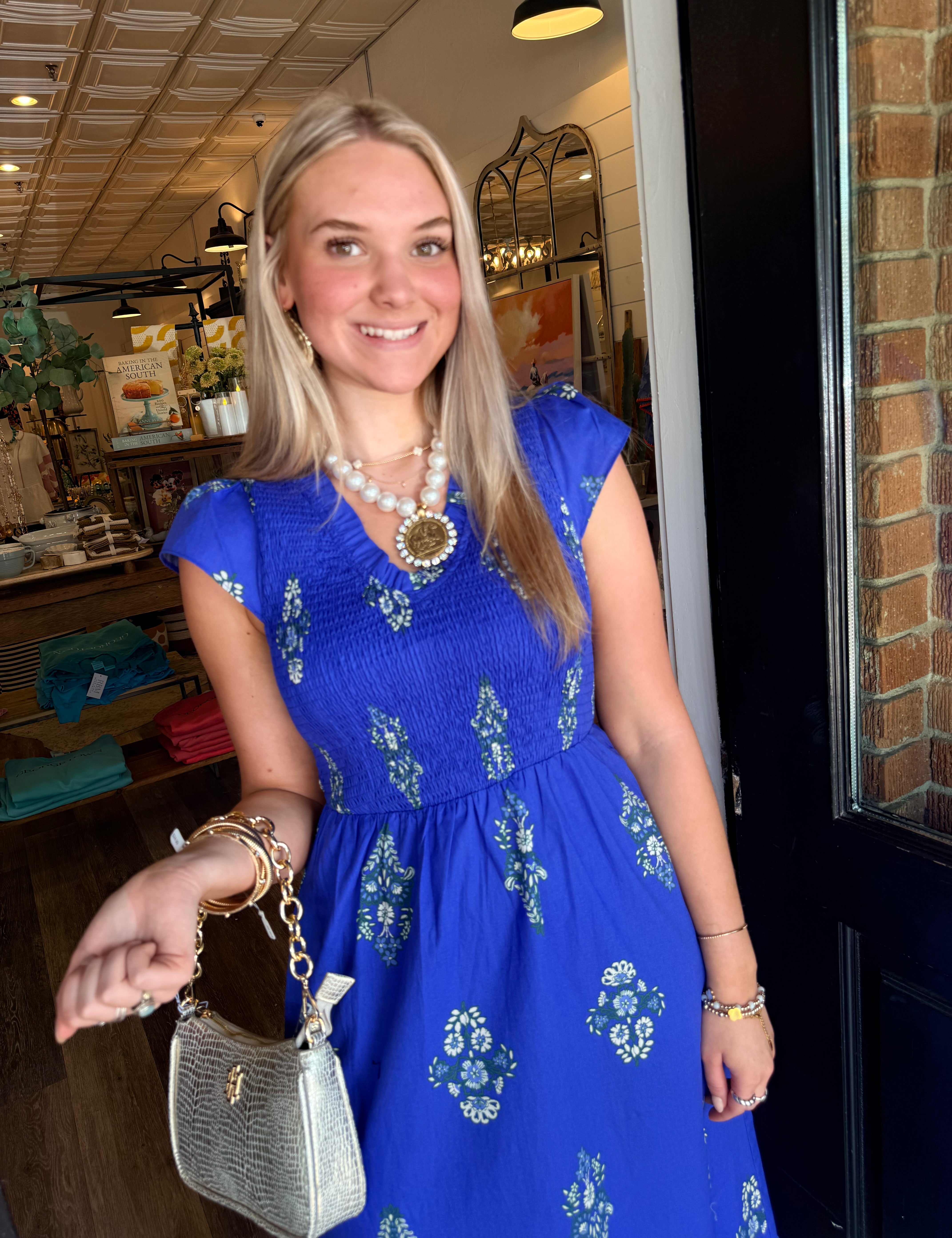Merril Smocked Midi Dress