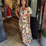 Karina Floral Print Maxi Dress