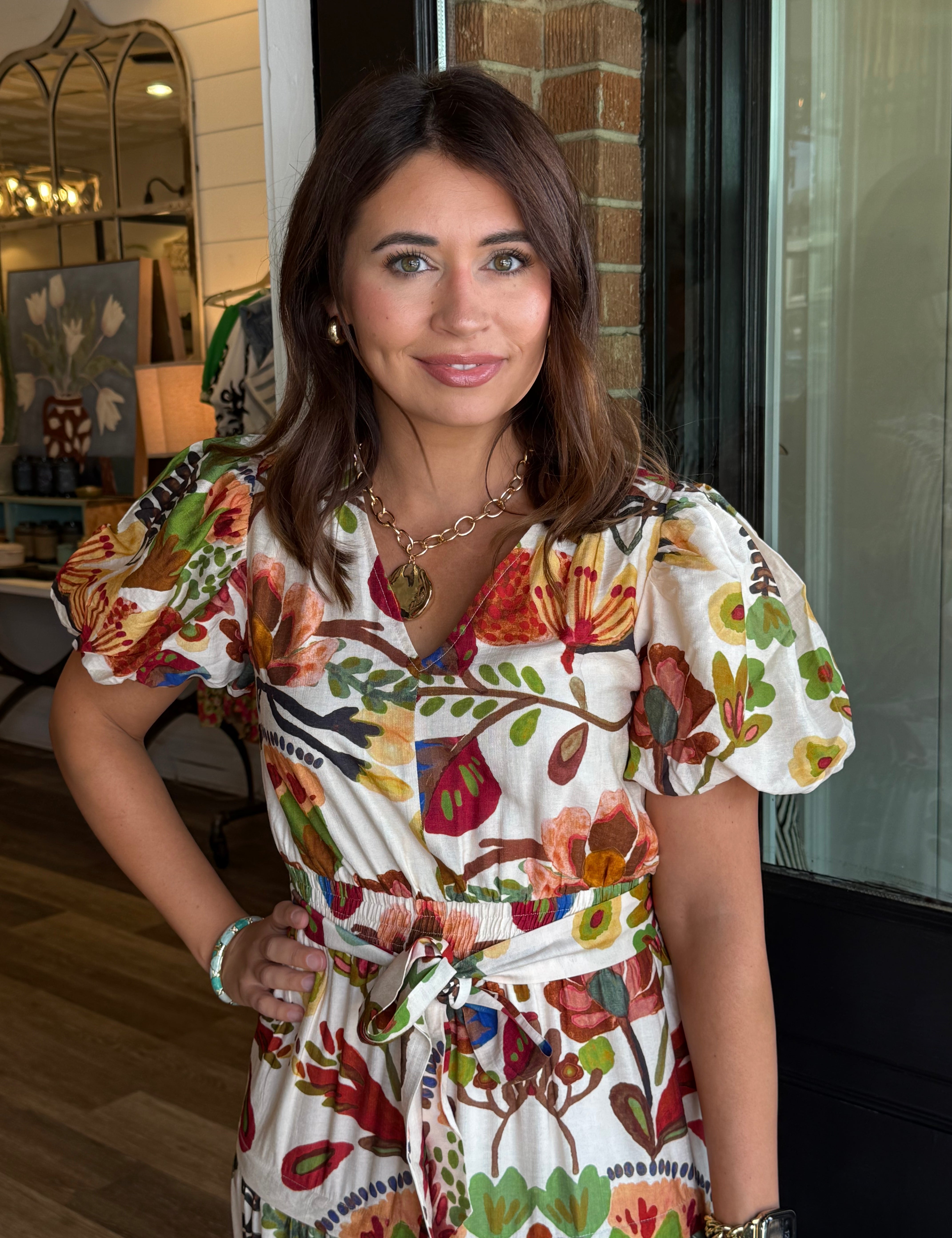 Karina Floral Print Maxi Dress