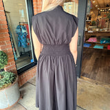 April Smocked Waist Midi Dress