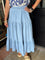 Cora Maxi Tiered Denim Skirt