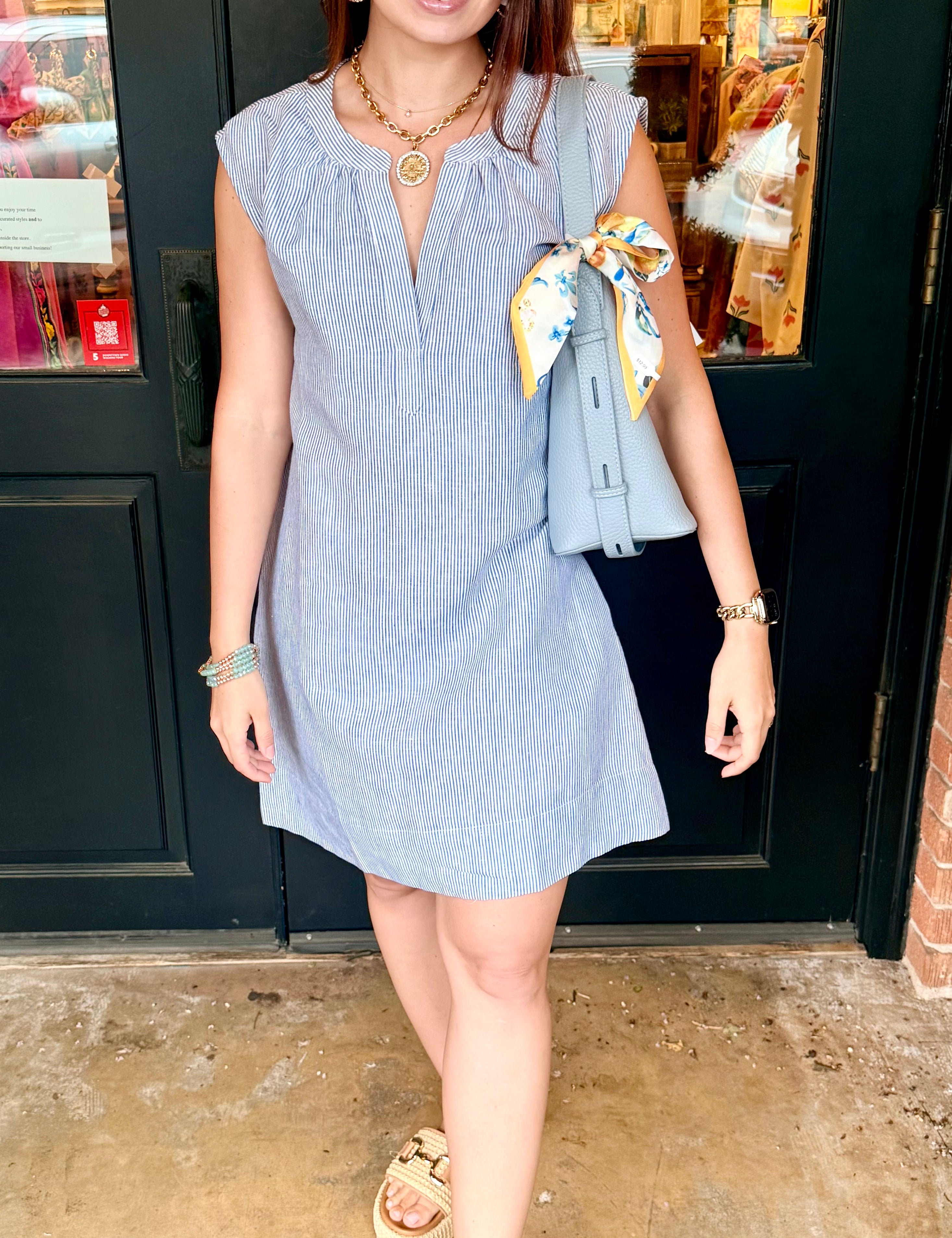 Diana Sleeveless Shift Dress