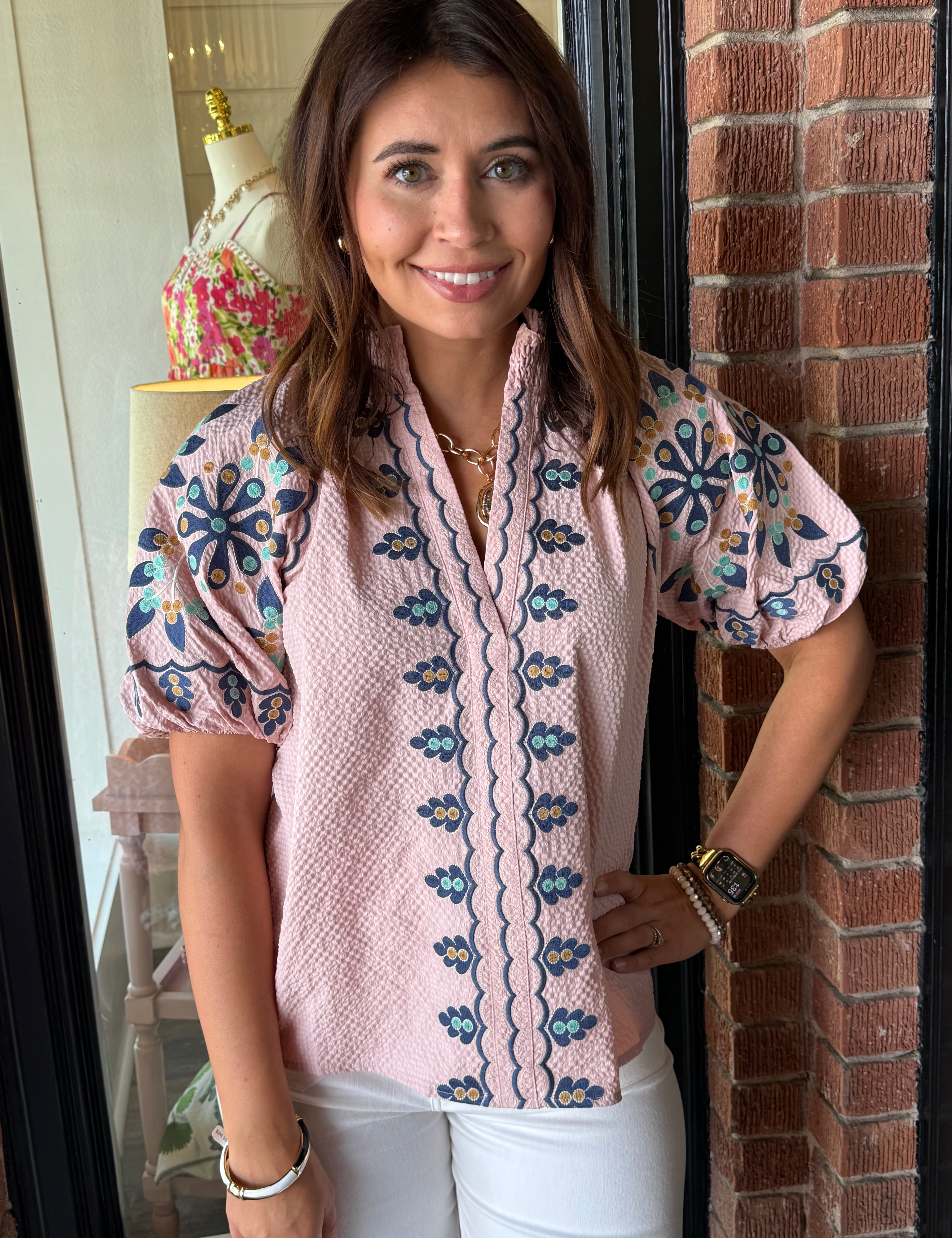 Janie Embroidered Top
