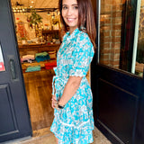 Victoria Vintage Floral Mini Dress