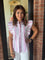 Blaise Stripe Print Button Down Top