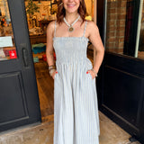 Evie Striped Maxi Dress