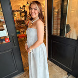 Evie Striped Maxi Dress