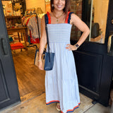 Cora Striped Midi Dress